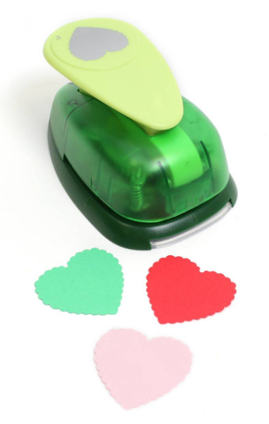 Scalloped heart paper punch from Hobbycraft