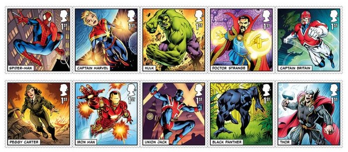 Royal Mail MARVEL Special Stamp Issue