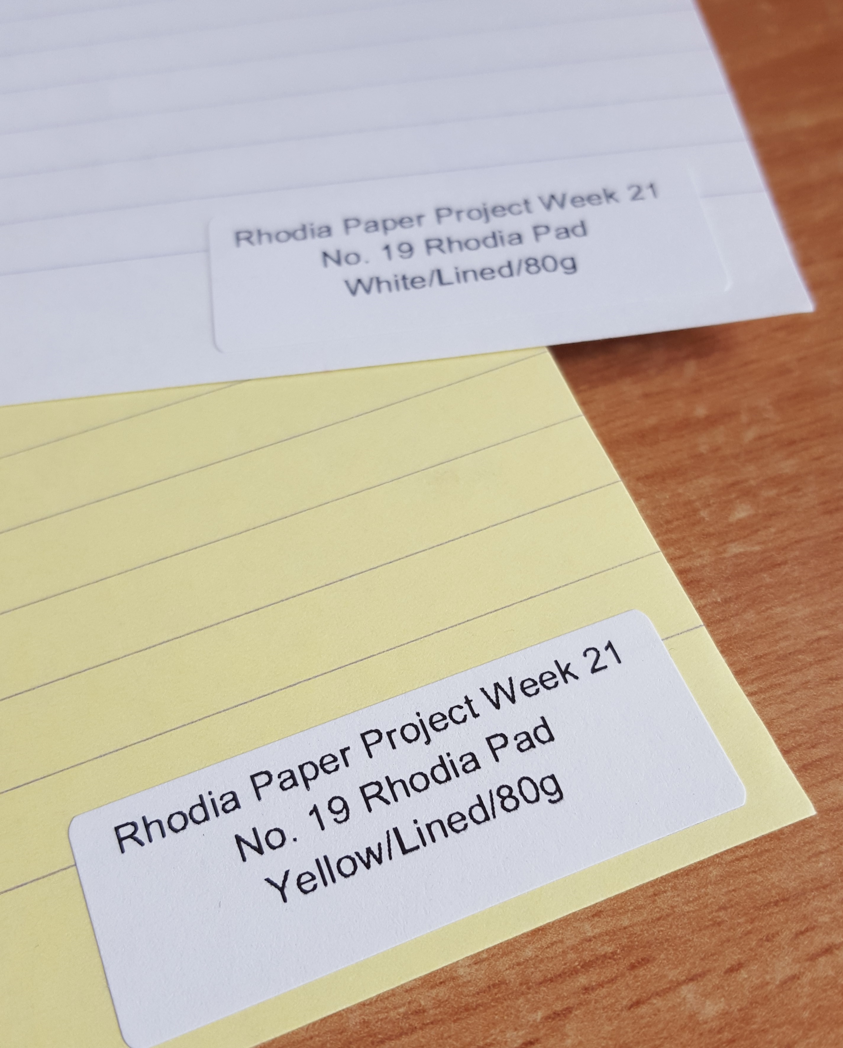 Rhodia Paper Project Week 21 Samples Yellow & White
