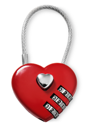 Heart shaped padlock from Tiger